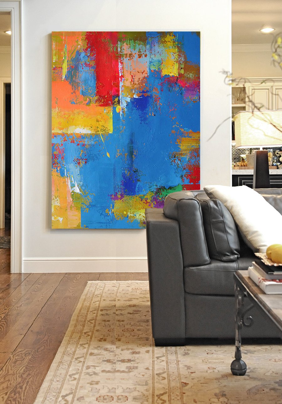 Palette Knife Contemporary Art #L1B - Click Image to Close
